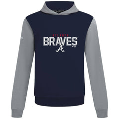 Atlanta Braves Levelwear Throwback Carve Ultimate Hoodie - Navy