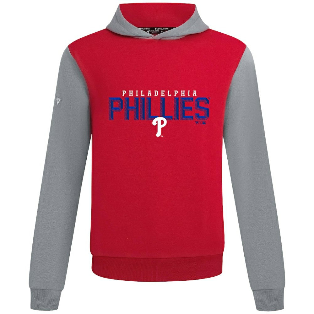 Philadelphia Phillies Levelwear Throwback Carve Ultimate Hoodie - Red