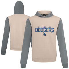 Los Angeles Dodgers Levelwear Throwback Carve Ultimate Hoodie - Sand