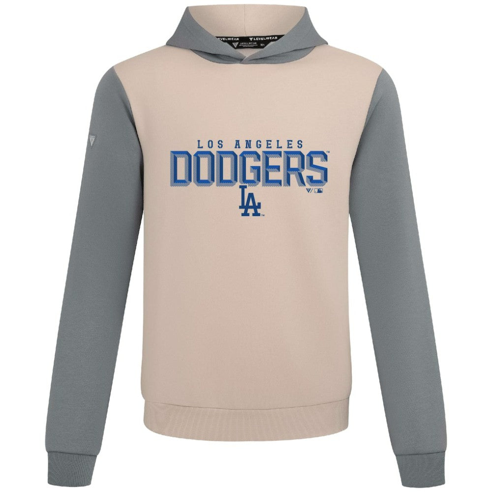 Los Angeles Dodgers Levelwear Throwback Carve Ultimate Hoodie - Sand