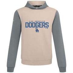 Los Angeles Dodgers Levelwear Throwback Carve Ultimate Hoodie - Sand
