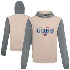 Chicago Cubs Levelwear Throwback Carve Ultimate Hoodie - Sand