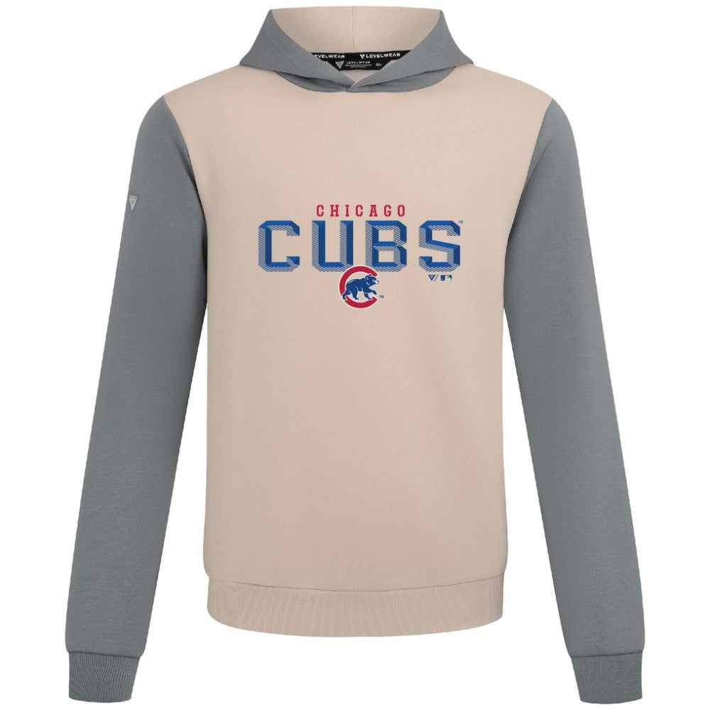 Chicago Cubs Levelwear Throwback Carve Ultimate Hoodie - Sand
