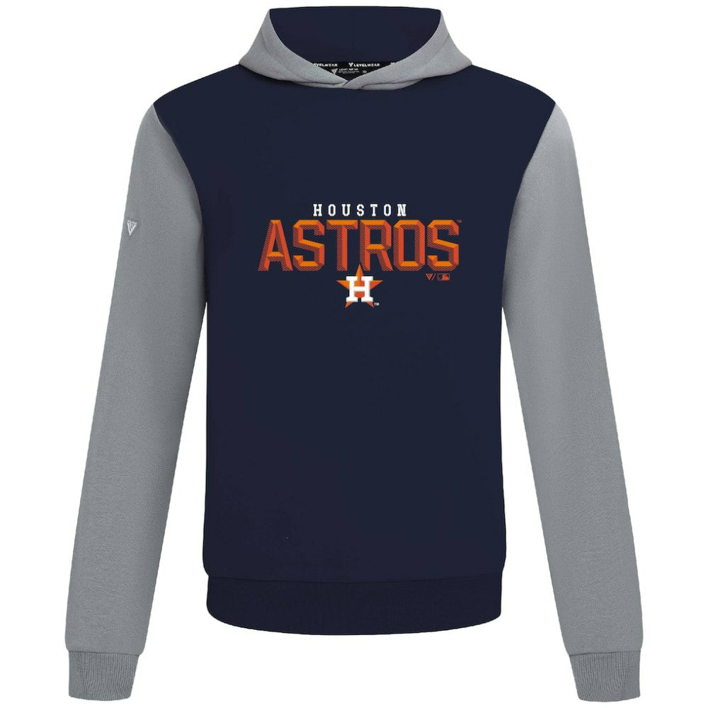 Houston Astros Levelwear Throwback Carve Ultimate Hoodie - Navy