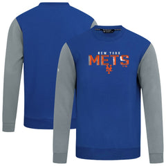 New York Mets Levelwear Throwback Ultimate Carve Sweatshirt - Royal