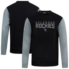 Colorado Rockies Levelwear Throwback Ultimate Carve Sweatshirt - Black