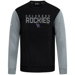 Colorado Rockies Levelwear Throwback Ultimate Carve Sweatshirt - Black