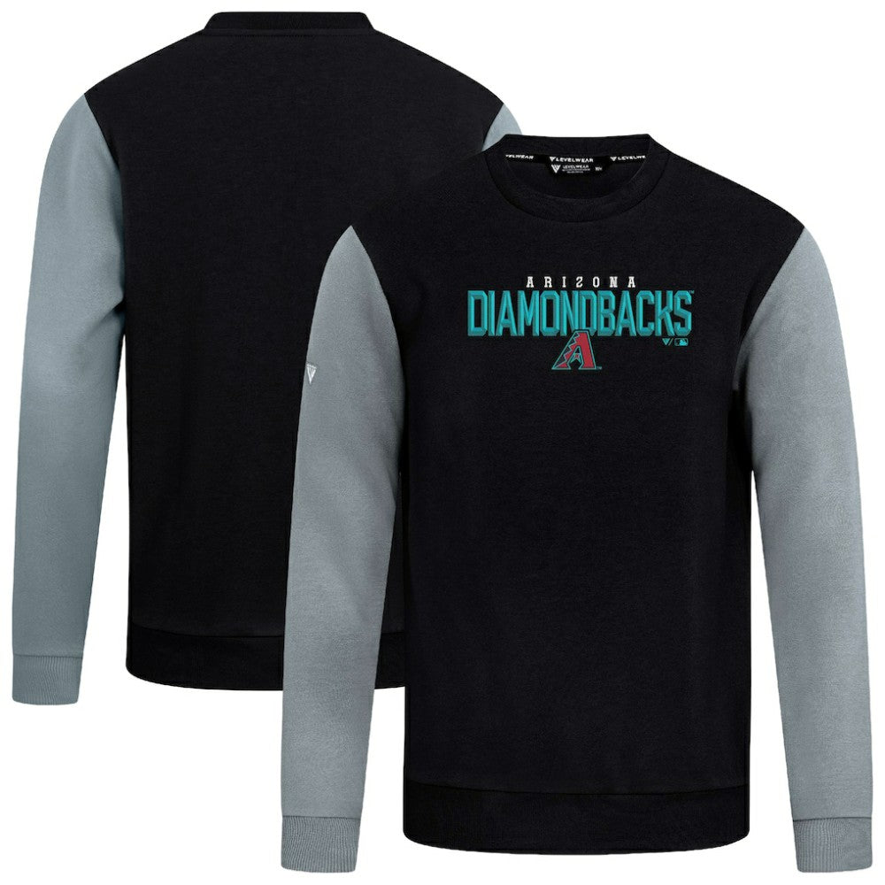 Arizona Diamondbacks Levelwear Throwback Ultimate Carve Sweatshirt - Black