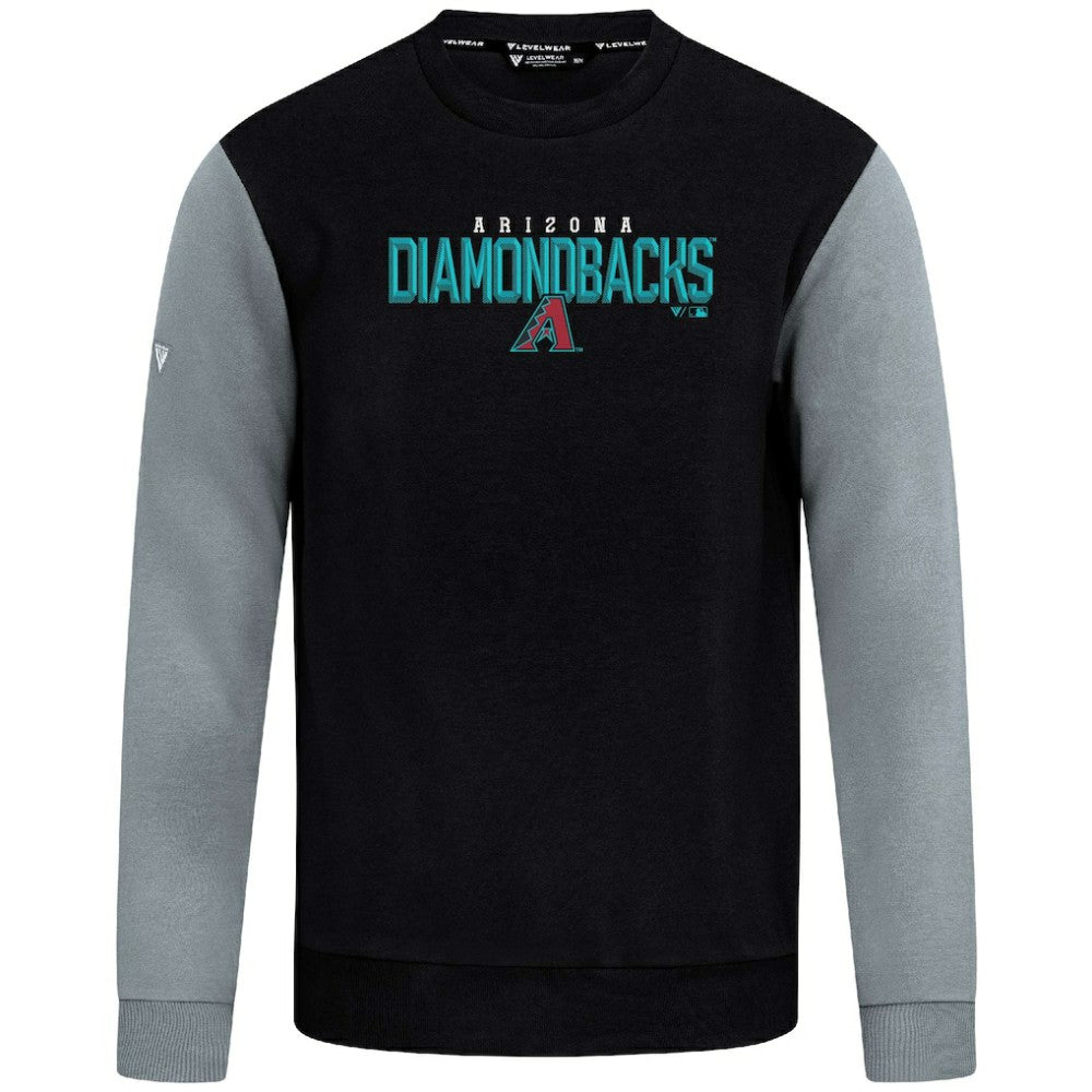 Arizona Diamondbacks Levelwear Throwback Ultimate Carve Sweatshirt - Black