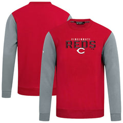 Cincinnati Reds Levelwear Throwback Ultimate Carve Sweatshirt - Red