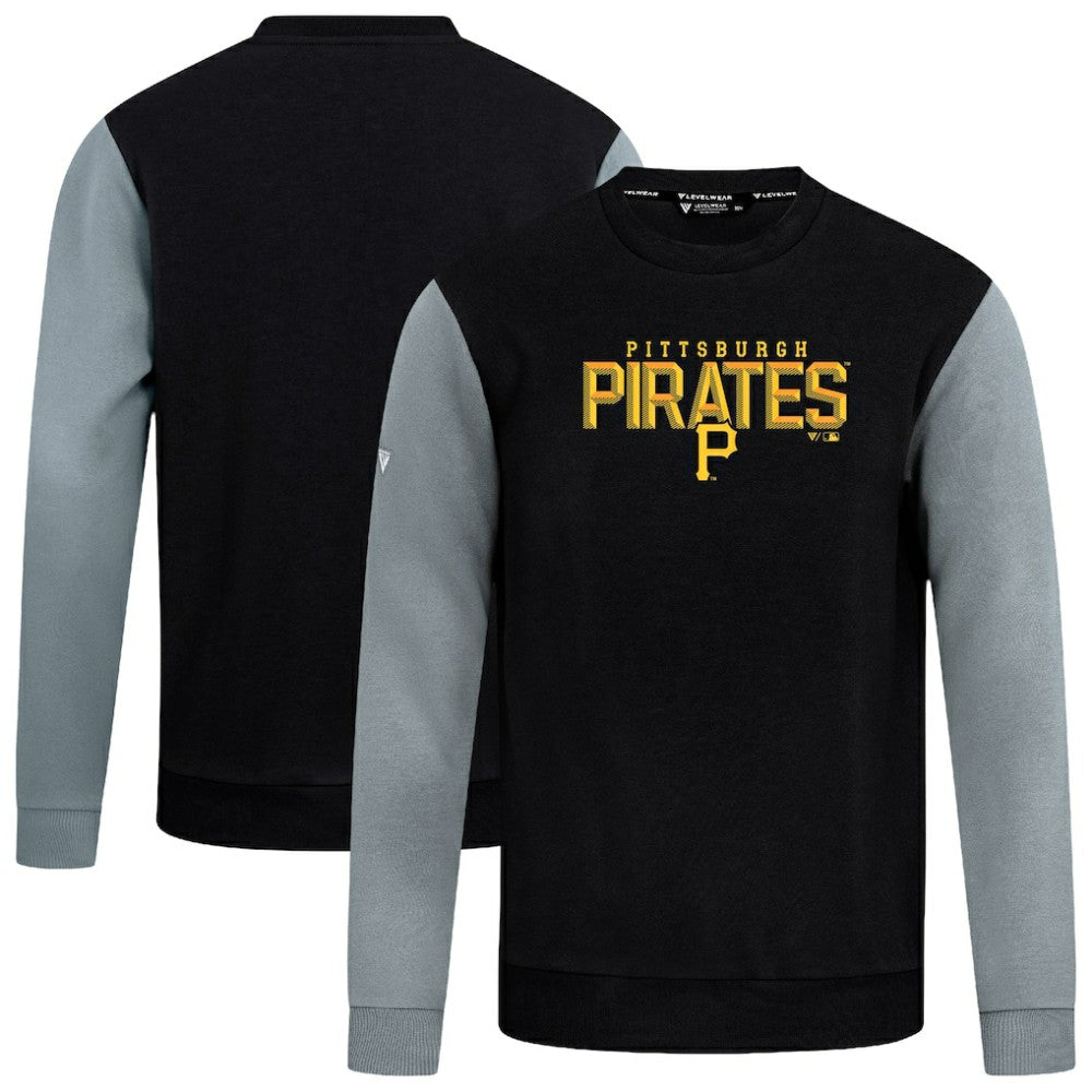 Pittsburgh Pirates Levelwear Throwback Ultimate Carve Sweatshirt - Black