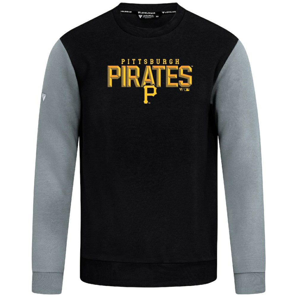 Pittsburgh Pirates Levelwear Throwback Ultimate Carve Sweatshirt - Black