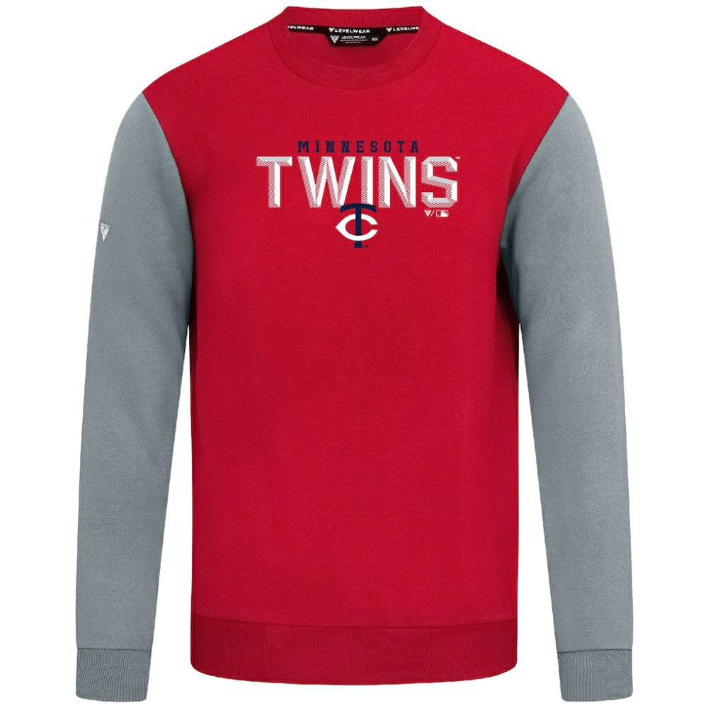Minnesota Twins Levelwear Throwback Ultimate Carve Sweatshirt - Red