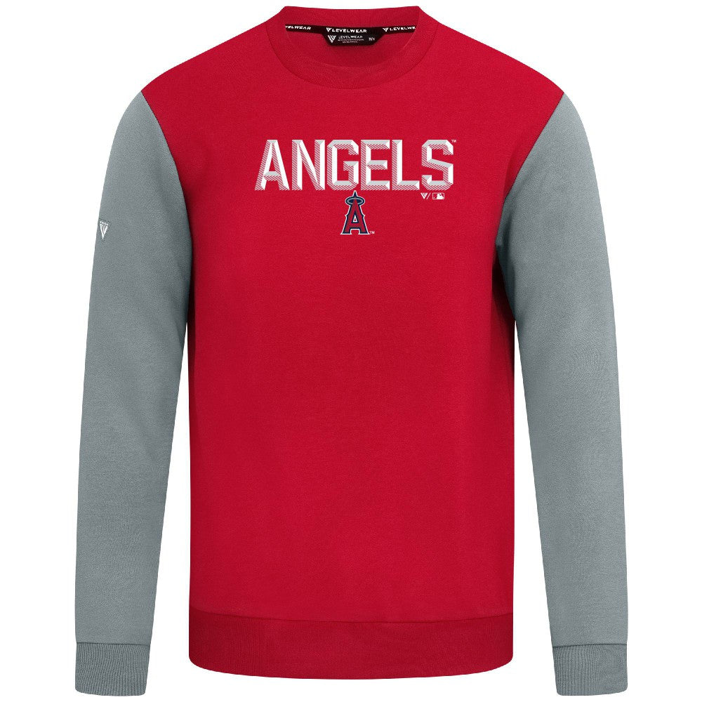 Los Angeles Angels Levelwear Throwback Ultimate Carve Sweatshirt - Red