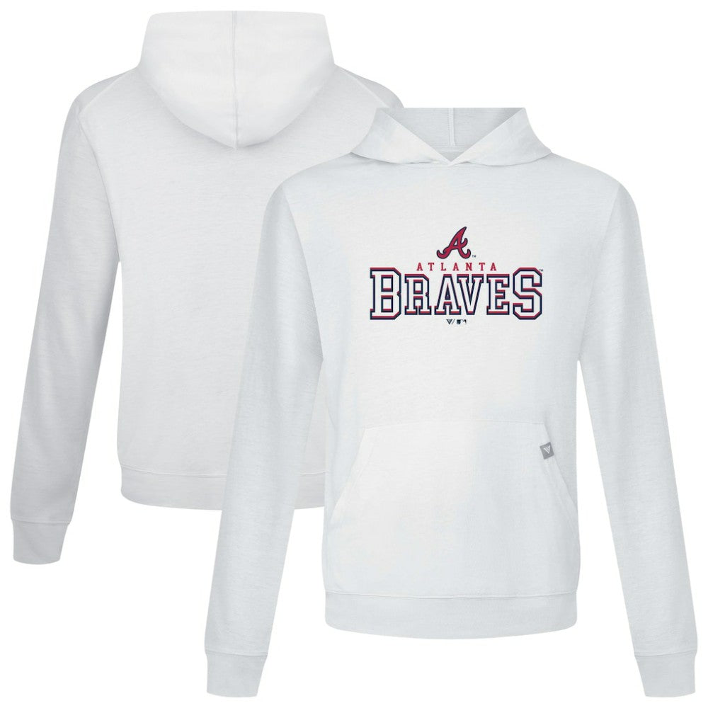 Atlanta Braves Levelwear Relay Journey Pullover Hoodie - White