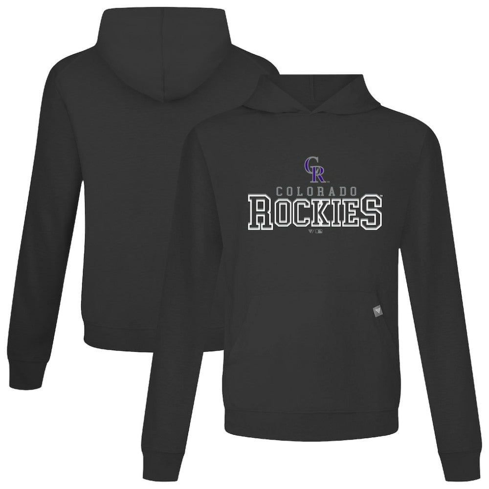 Colorado Rockies Levelwear Relay Journey Pullover Hoodie - Black