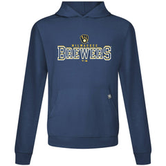Milwaukee Brewers Levelwear Relay Journey Pullover Hoodie - Navy