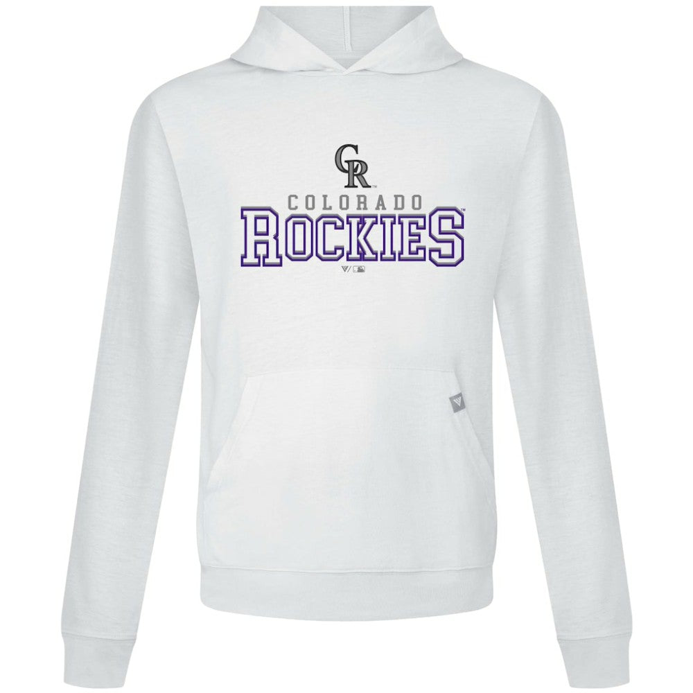 Colorado Rockies Levelwear Relay Journey Pullover Hoodie - White