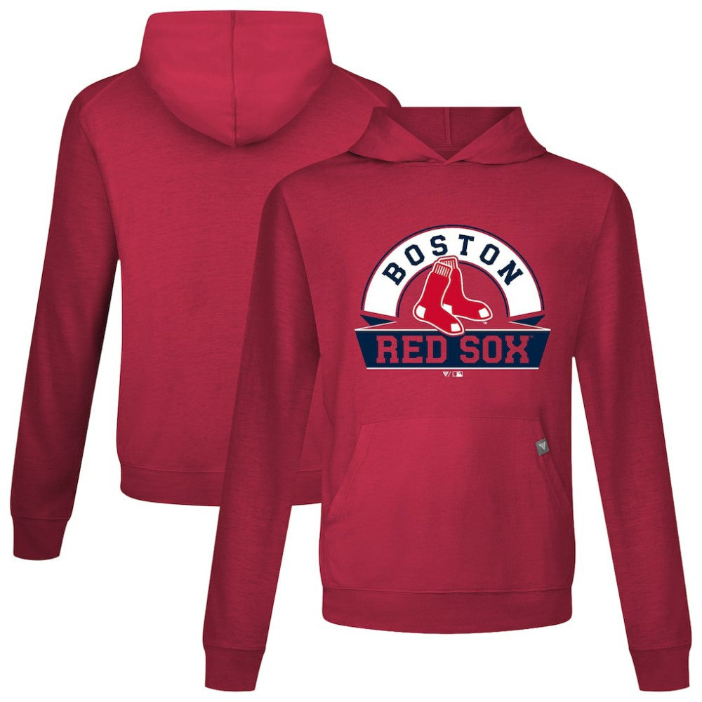 Boston Red Sox Levelwear Relay Banner Arch Pullover Hoodie - Red