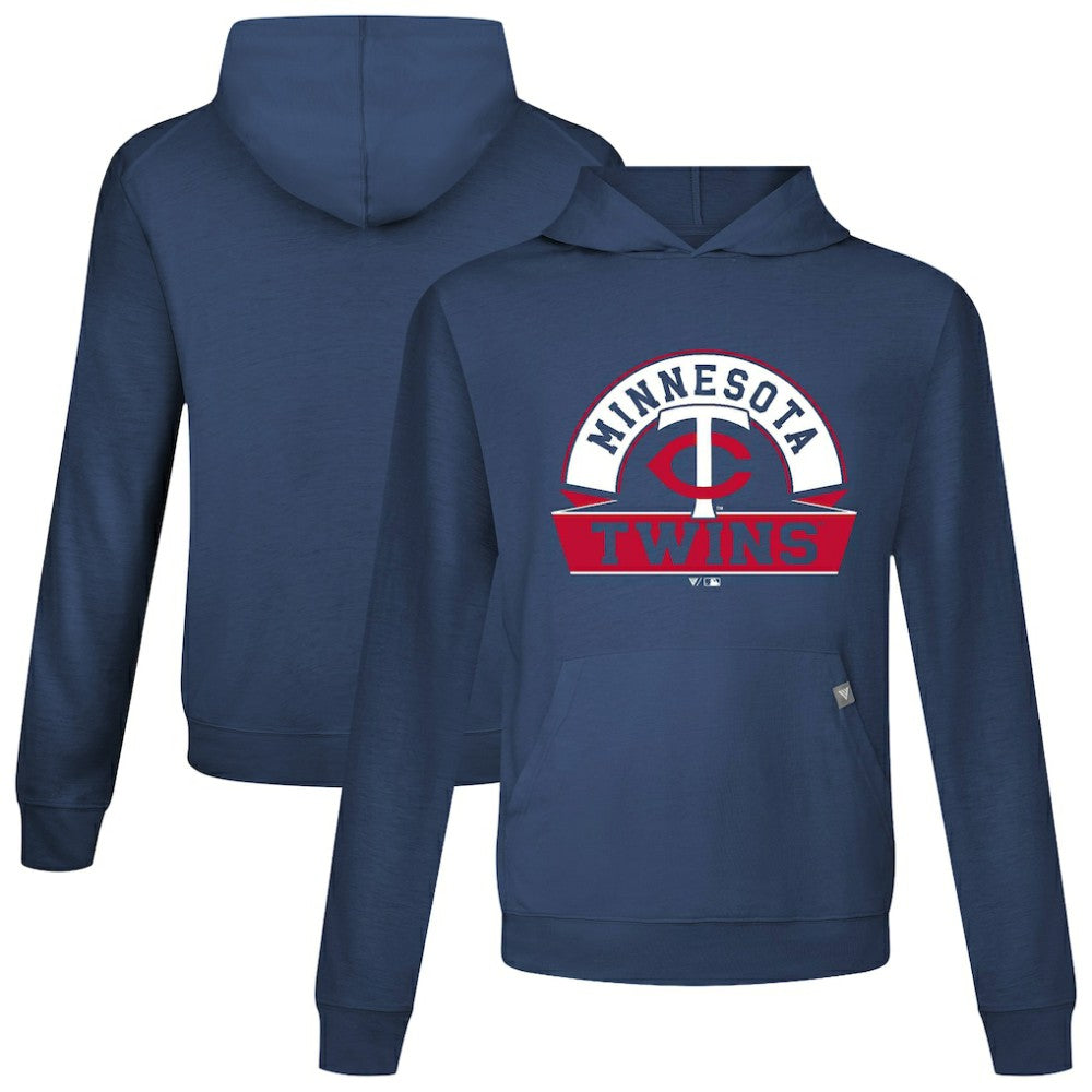 Minnesota Twins Levelwear Relay Banner Arch Pullover Hoodie - Navy