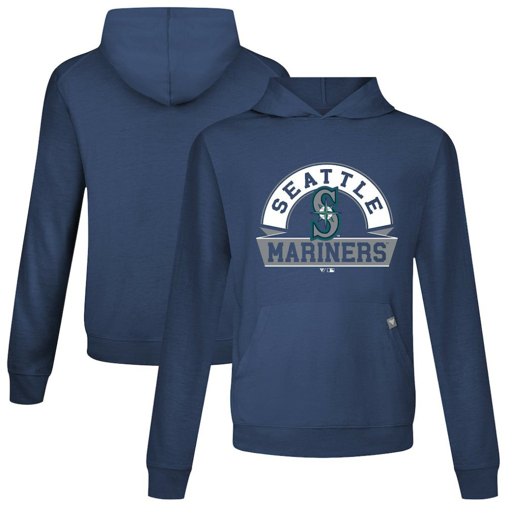 Seattle Mariners Levelwear Relay Banner Arch Pullover Hoodie - Navy