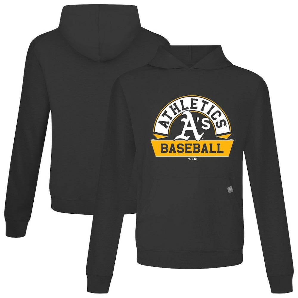 Athletics Levelwear Relay Banner Arch Pullover Hoodie - Black