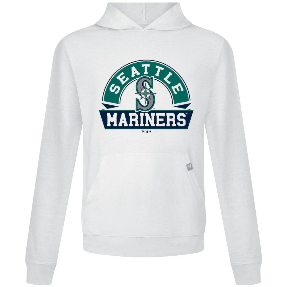 Seattle Mariners Levelwear Relay Banner Arch Pullover Hoodie - White
