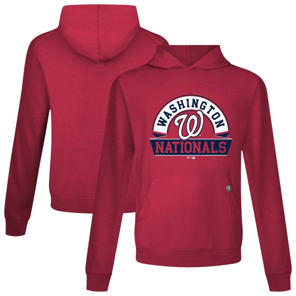 Washington Nationals Levelwear Relay Banner Arch Pullover Hoodie - Red