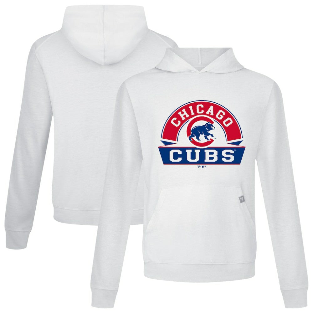Chicago Cubs Levelwear Relay Banner Arch Pullover Hoodie - White
