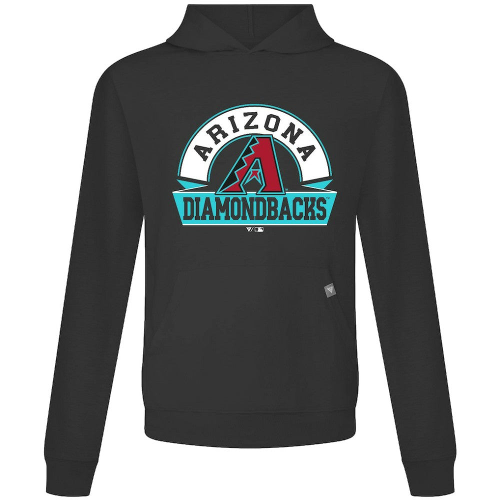 Arizona Diamondbacks Levelwear Relay Banner Arch Pullover Hoodie - Black