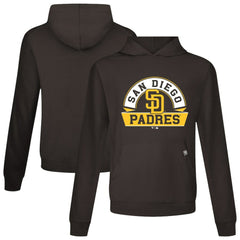 San Diego Padres Levelwear Relay Banner Arch Pullover Hoodie - Brown