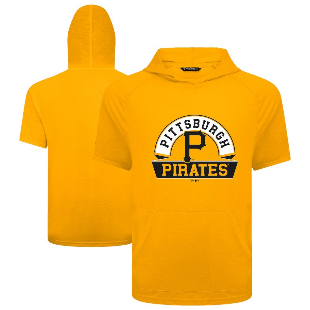 Pittsburgh Pirates Levelwear Phase Banner Arch Hoodie T-Shirt - Gold