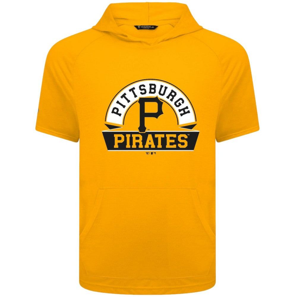 Pittsburgh Pirates Levelwear Phase Banner Arch Hoodie T-Shirt - Gold