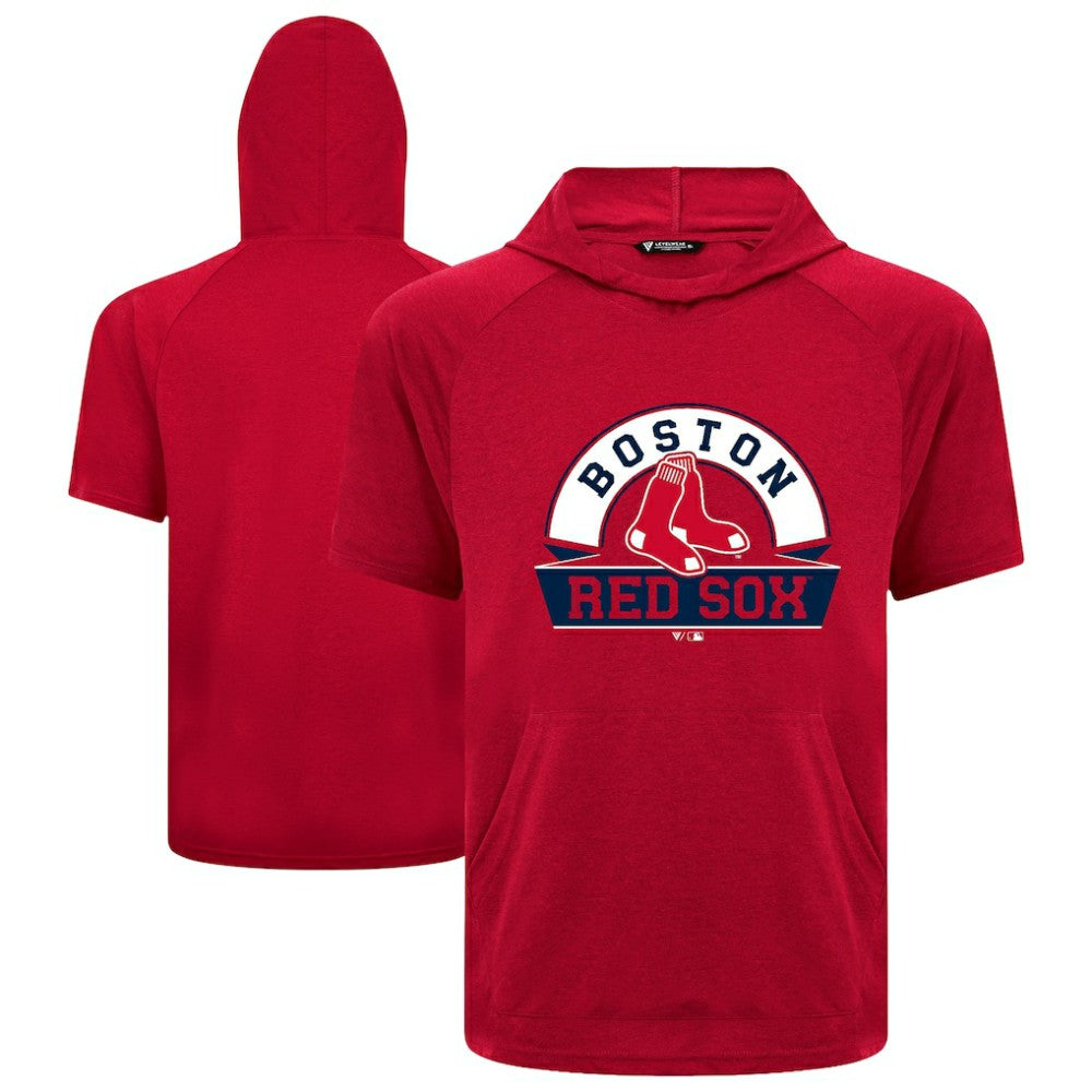 Boston Red Sox Levelwear Phase Banner Arch Hoodie T-Shirt - Red
