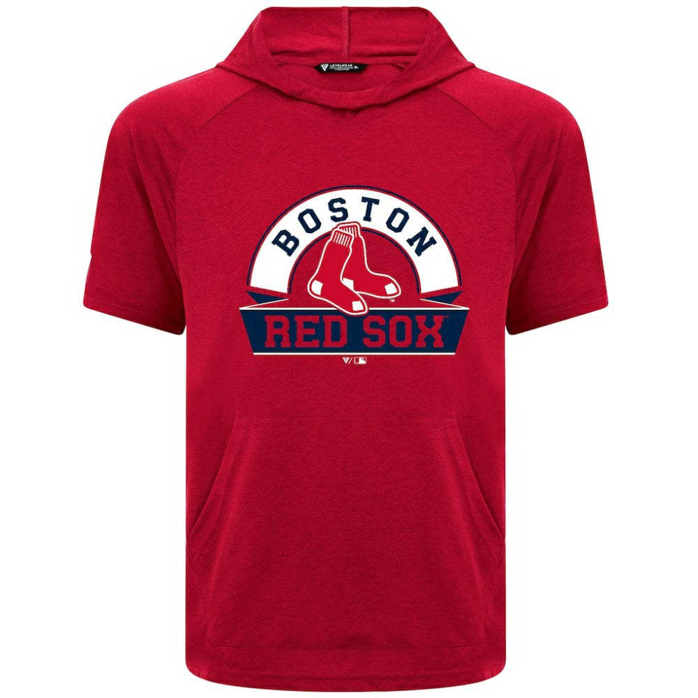 Boston Red Sox Levelwear Phase Banner Arch Hoodie T-Shirt - Red