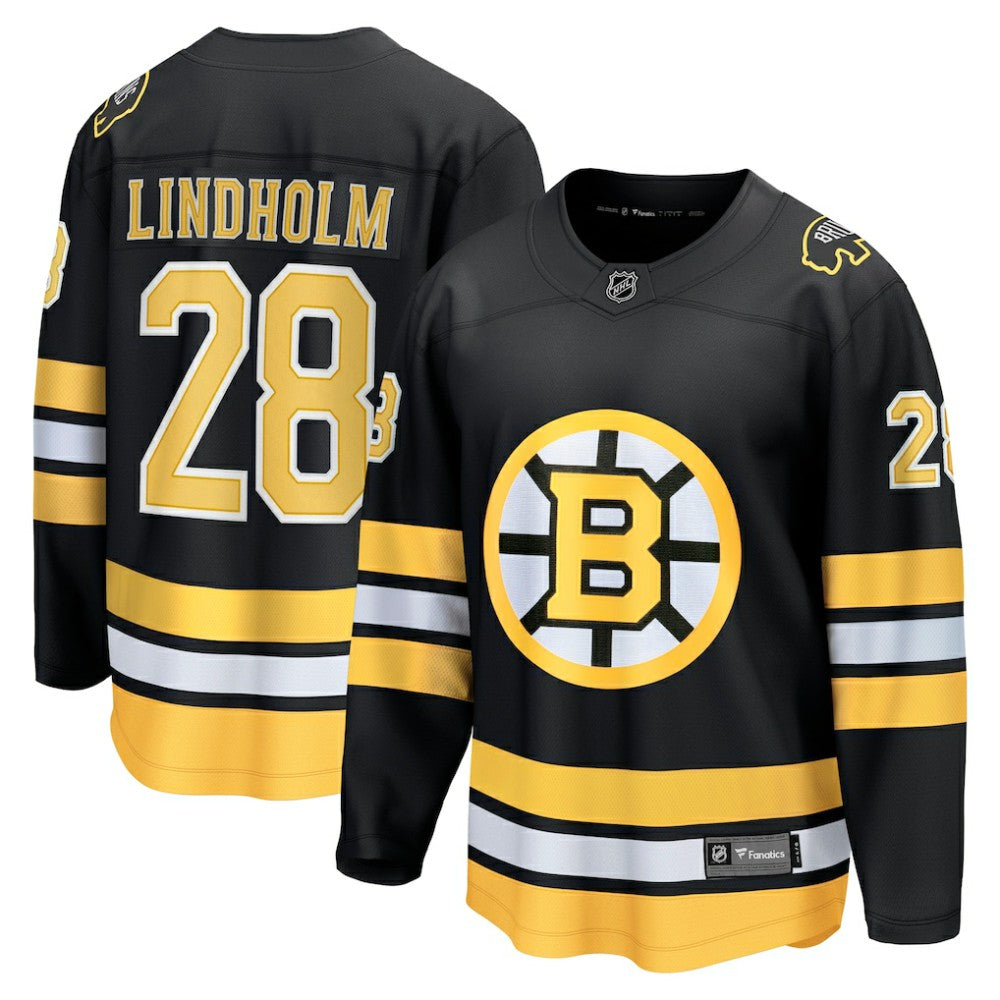 Elias Lindholm Boston Bruins Fanatics Home Breakaway Player Jersey