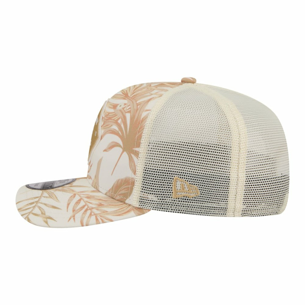 New York Mets Tonal Palm 9SEVENTY Adjustable Trucker Hat - Tan | New Era