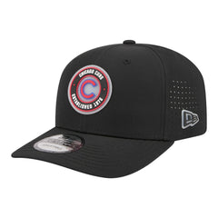 Chicago Cubs Circle 9SEVENTY Adjustable Hat - Black | New Era
