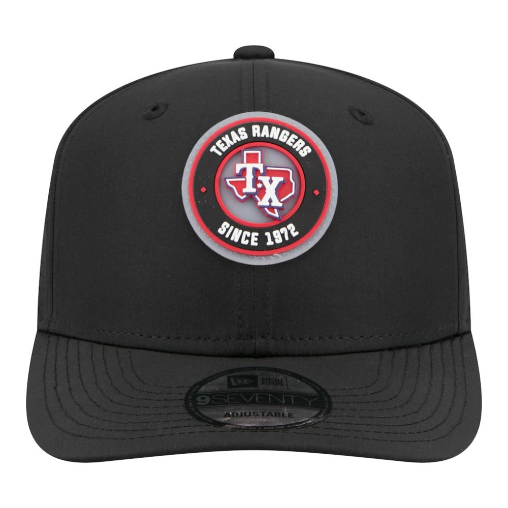 Texas Rangers Circle 9SEVENTY Adjustable Hat - Black | New Era