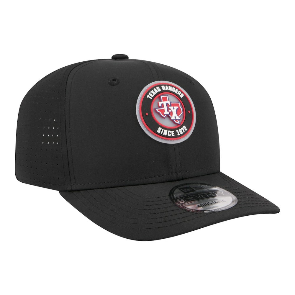 Texas Rangers Circle 9SEVENTY Adjustable Hat - Black | New Era