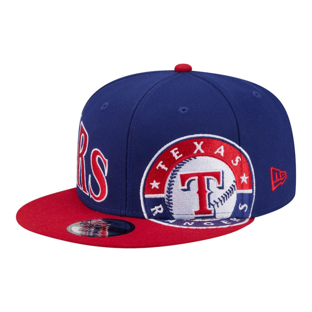 Texas Rangers Stretched Two-Tone 9FIFTY Adjustable Hat - Royal/Red | New Era