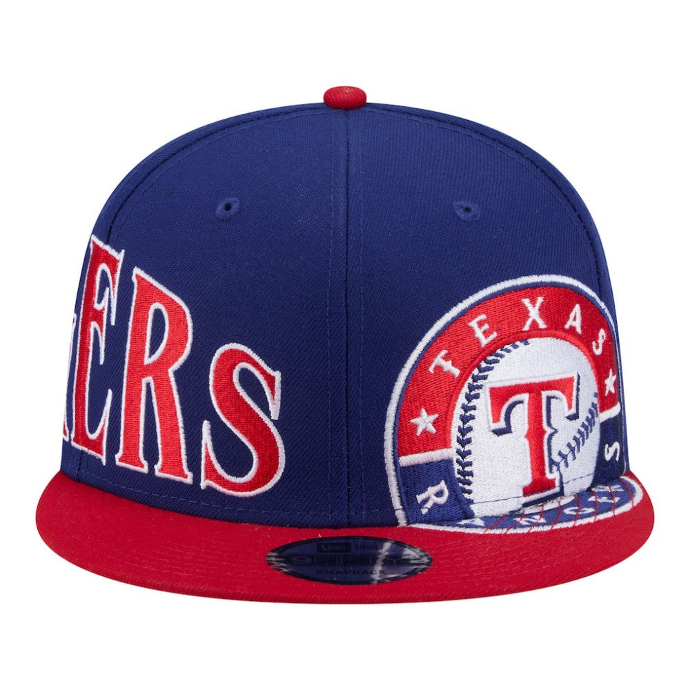 Texas Rangers Stretched Two-Tone 9FIFTY Adjustable Hat - Royal/Red | New Era