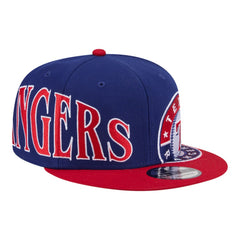 Texas Rangers Stretched Two-Tone 9FIFTY Adjustable Hat - Royal/Red | New Era