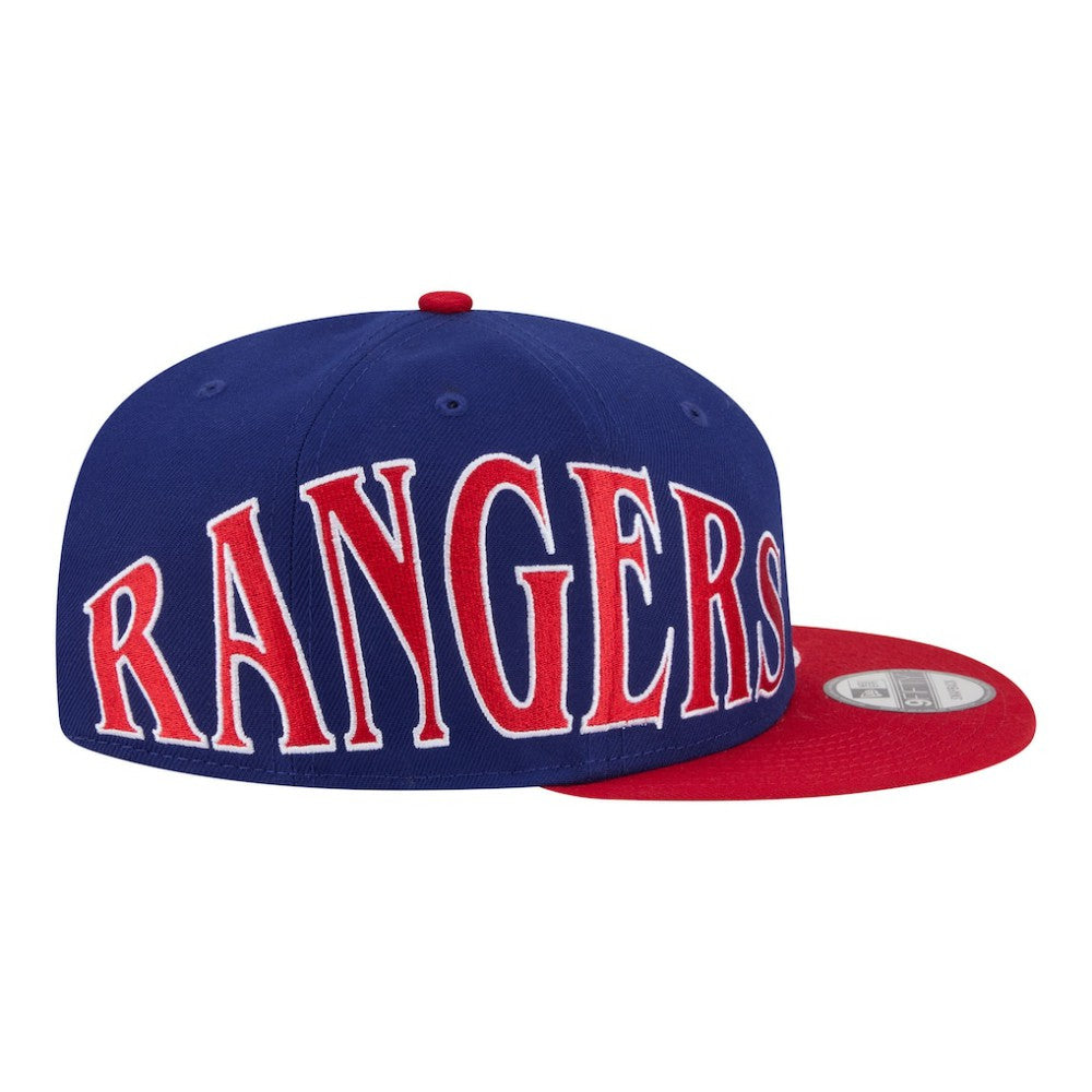 Texas Rangers Stretched Two-Tone 9FIFTY Adjustable Hat - Royal/Red | New Era