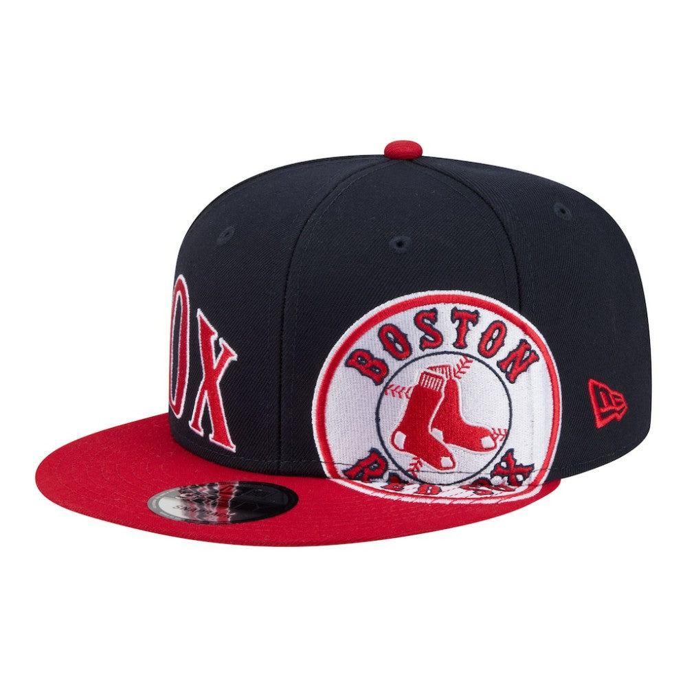 Boston Red Sox Stretched Two-Tone 9FIFTY Adjustable Hat - Navy/Red | New Era
