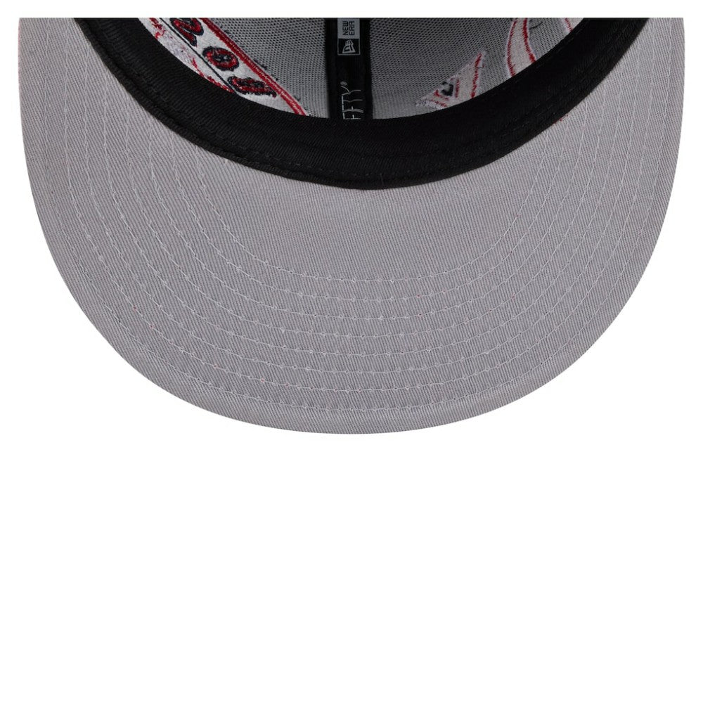 Boston Red Sox Stretched Two-Tone 9FIFTY Adjustable Hat - Navy/Red | New Era