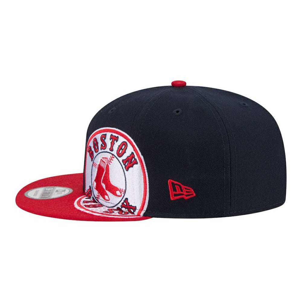 Boston Red Sox Stretched Two-Tone 9FIFTY Adjustable Hat - Navy/Red | New Era
