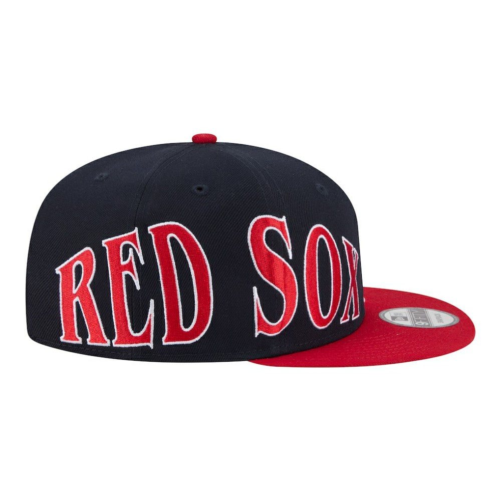 Boston Red Sox Stretched Two-Tone 9FIFTY Adjustable Hat - Navy/Red | New Era