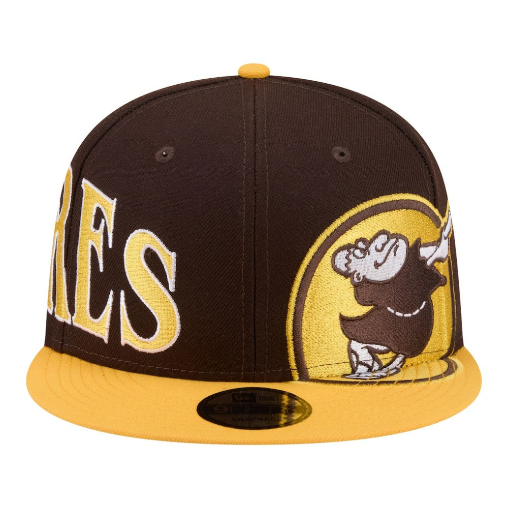 San Diego Padres Stretched Two-Tone 9FIFTY Adjustable Hat - Brown/Gold | New Era