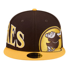 San Diego Padres Stretched Two-Tone 9FIFTY Adjustable Hat - Brown/Gold | New Era